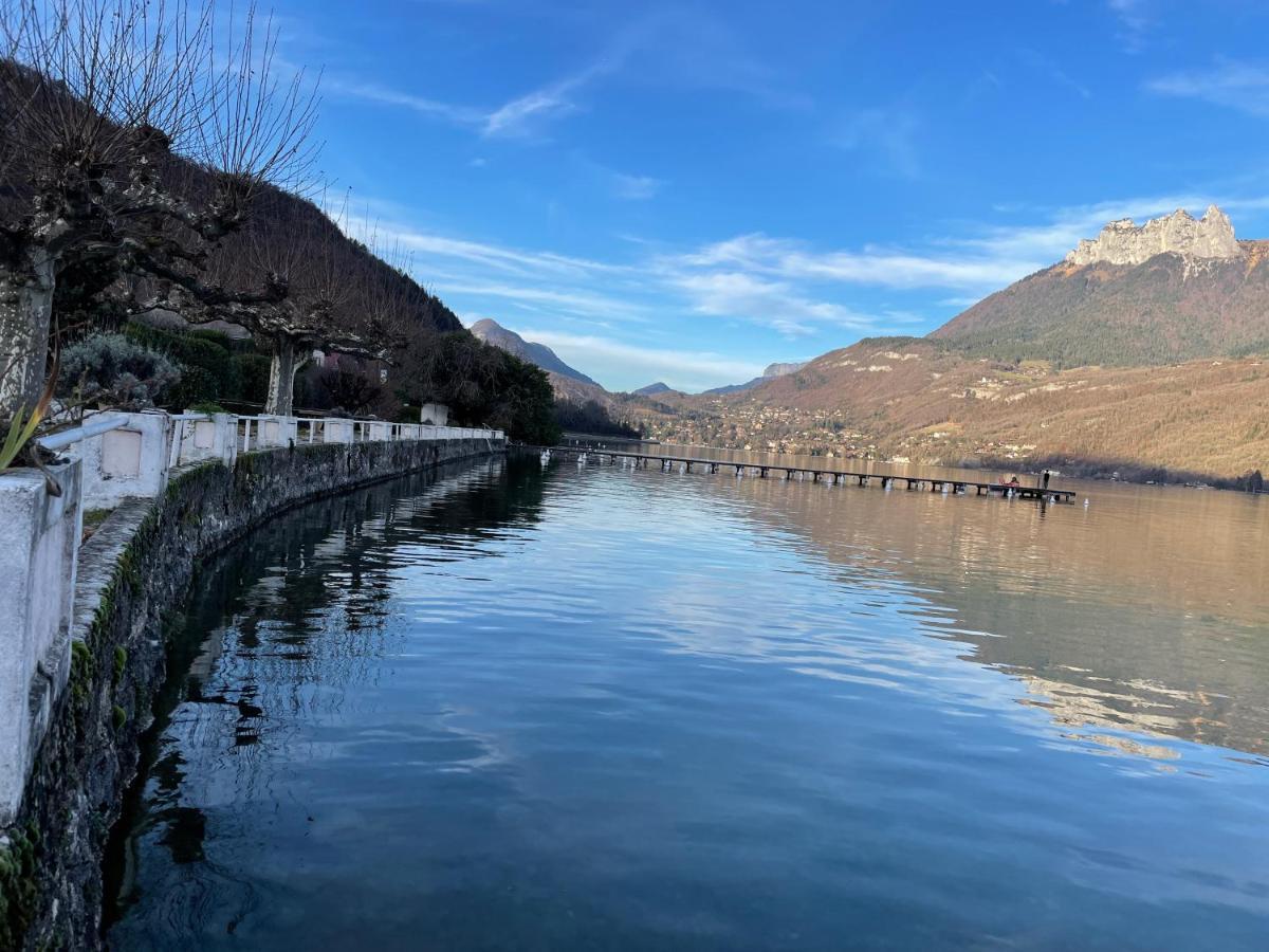 דוסאר Rare 2 Bedroom With Private Beach On Lake Annecy מראה חיצוני תמונה