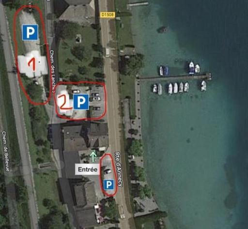 דוסאר Rare 2 Bedroom With Private Beach On Lake Annecy מראה חיצוני תמונה
