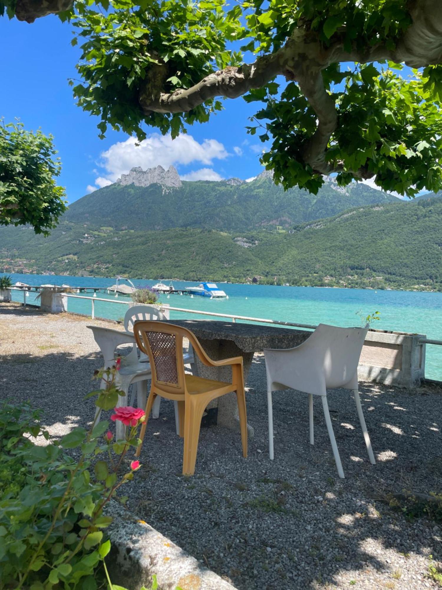 דוסאר Rare 2 Bedroom With Private Beach On Lake Annecy מראה חיצוני תמונה